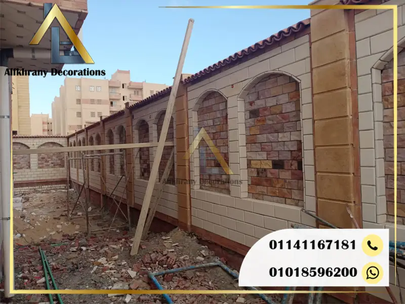 واجهات من الاحجار الفرعونية في مصر